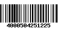 Código de Barras 4000504251225