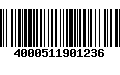 Código de Barras 4000511901236