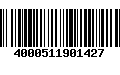 Código de Barras 4000511901427