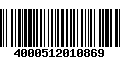 Código de Barras 4000512010869