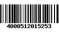 Código de Barras 4000512015253