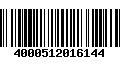 Código de Barras 4000512016144