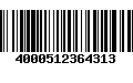 Código de Barras 4000512364313