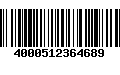 Código de Barras 4000512364689