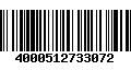 Código de Barras 4000512733072