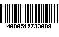 Código de Barras 4000512733089