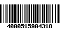 Código de Barras 4000515904318