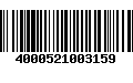 Código de Barras 4000521003159