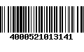 Código de Barras 4000521013141