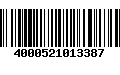 Código de Barras 4000521013387