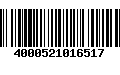 Código de Barras 4000521016517