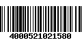 Código de Barras 4000521021580