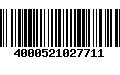 Código de Barras 4000521027711