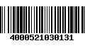 Código de Barras 4000521030131