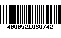 Código de Barras 4000521030742