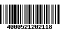 Código de Barras 4000521202118