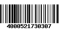 Código de Barras 4000521730307