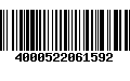 Código de Barras 4000522061592