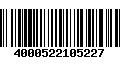 Código de Barras 4000522105227