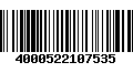 Código de Barras 4000522107535