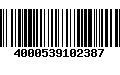 Código de Barras 4000539102387