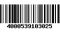 Código de Barras 4000539103025