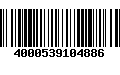 Código de Barras 4000539104886