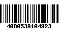 Código de Barras 4000539104923