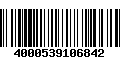 Código de Barras 4000539106842