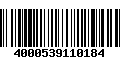 Código de Barras 4000539110184