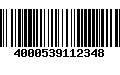 Código de Barras 4000539112348