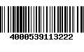 Código de Barras 4000539113222