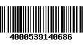 Código de Barras 4000539140686