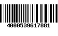 Código de Barras 4000539617881