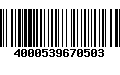 Código de Barras 4000539670503