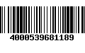 Código de Barras 4000539681189