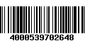 Código de Barras 4000539702648