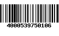 Código de Barras 4000539750106