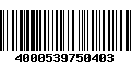 Código de Barras 4000539750403