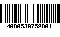 Código de Barras 4000539752001