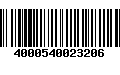 Código de Barras 4000540023206