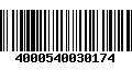 Código de Barras 4000540030174