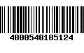 Código de Barras 4000540105124