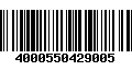 Código de Barras 4000550429005