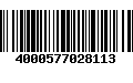 Código de Barras 4000577028113