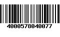 Código de Barras 4000578040077