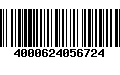 Código de Barras 4000624056724