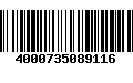 Código de Barras 4000735089116