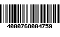 Código de Barras 4000768004759