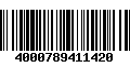 Código de Barras 4000789411420